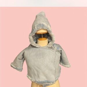 Cozy Blue Hooded Jacket